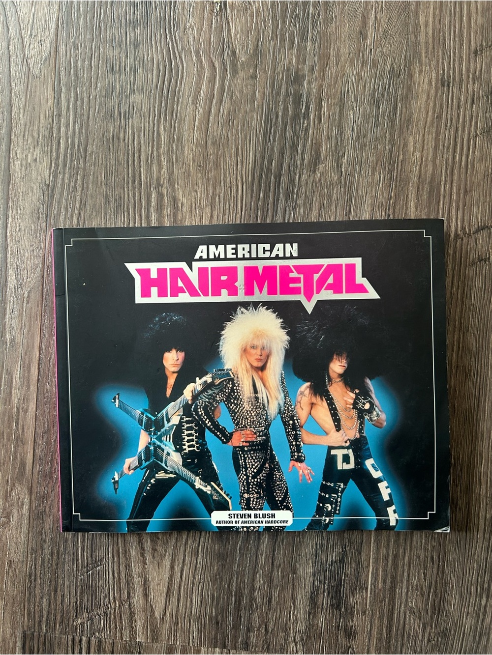 American Hair Metal Book - Black Cover with Pink Title